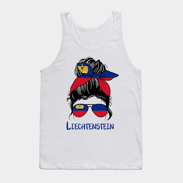 Liechtenstein girl, Liechtenstein Flag, Liechtenstein gift heritage,  Liechtensteiner girlfriend, Tank Top by JayD World